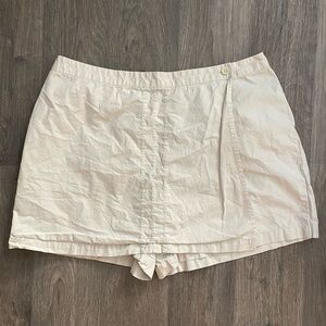 Dockers Khaki Wrap Mini Skort